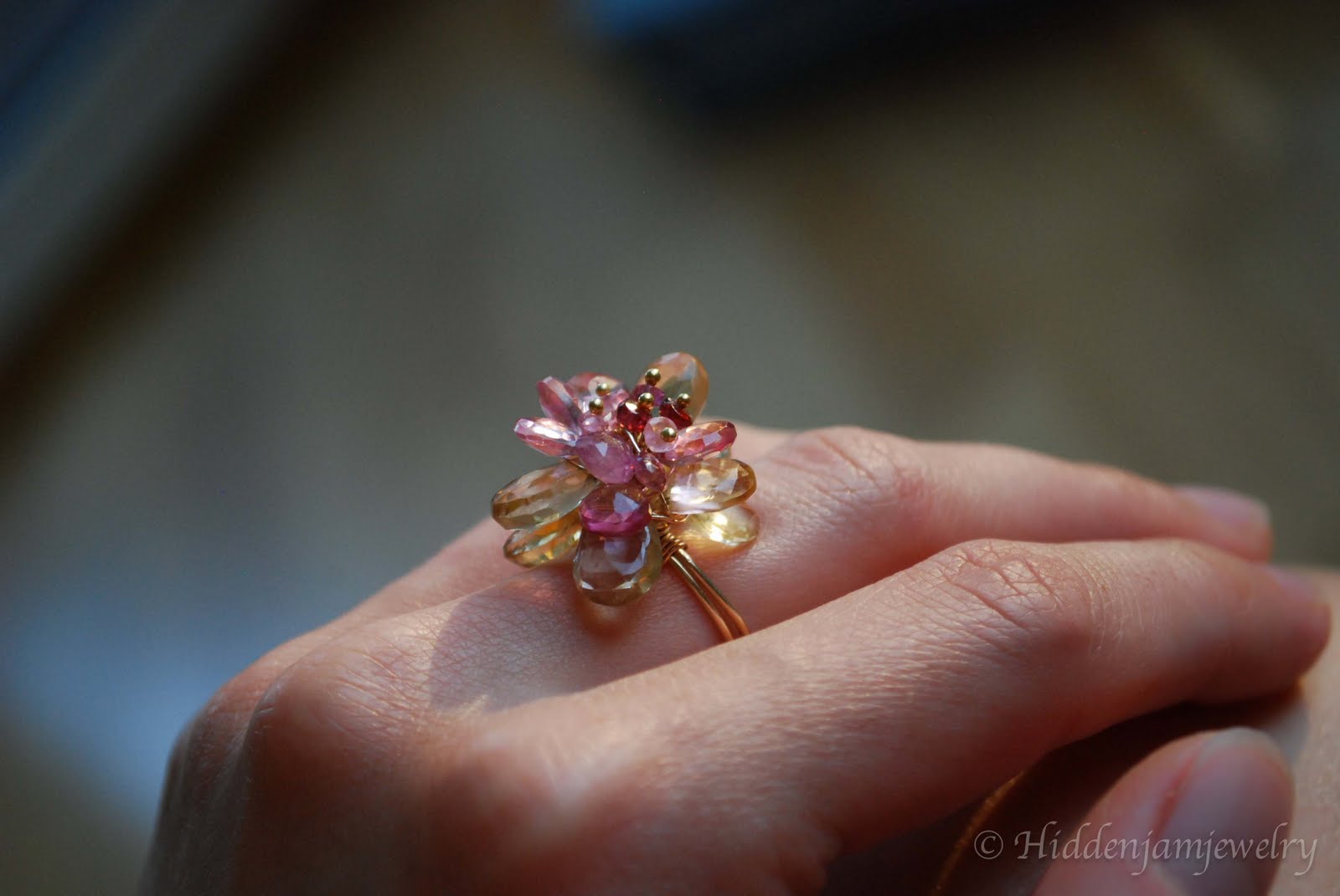 Hidden Jam Jewelry Peony ring