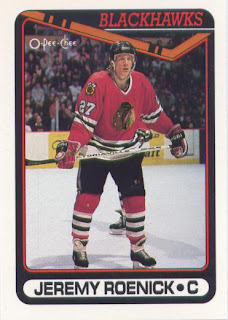 Jeremy Roenick Jeremy Roenick, Chicago Blackhawks, O-Pee-Chee, 90-91, hockey cards