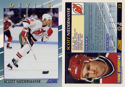 Scott Neidermayer Scott Neidermayer, New Jersey Devils, Score, Young superstars, 92-93, nhl, hockey, hockey cards