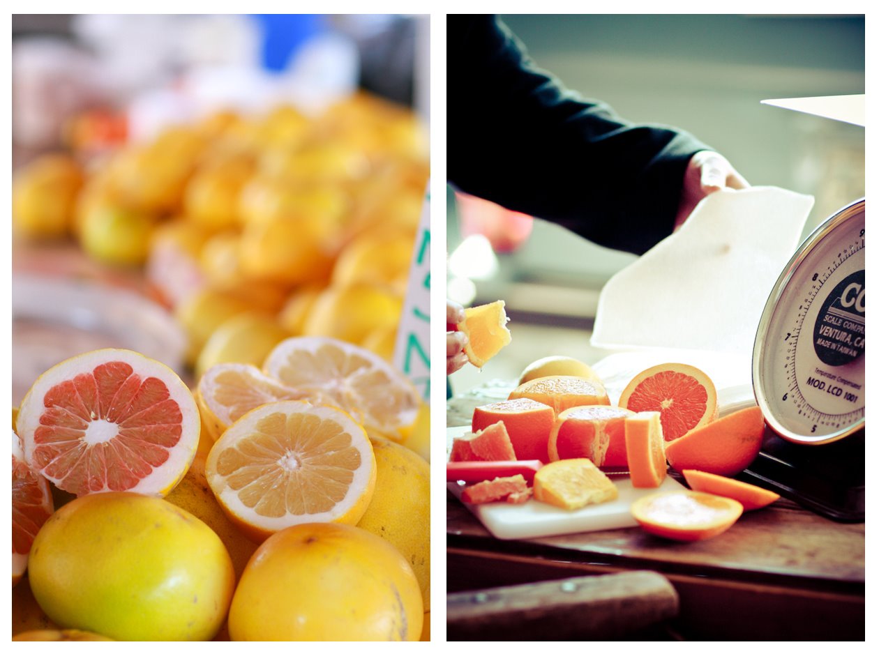 Sacramento Farmers Market Grapefruit Oranges