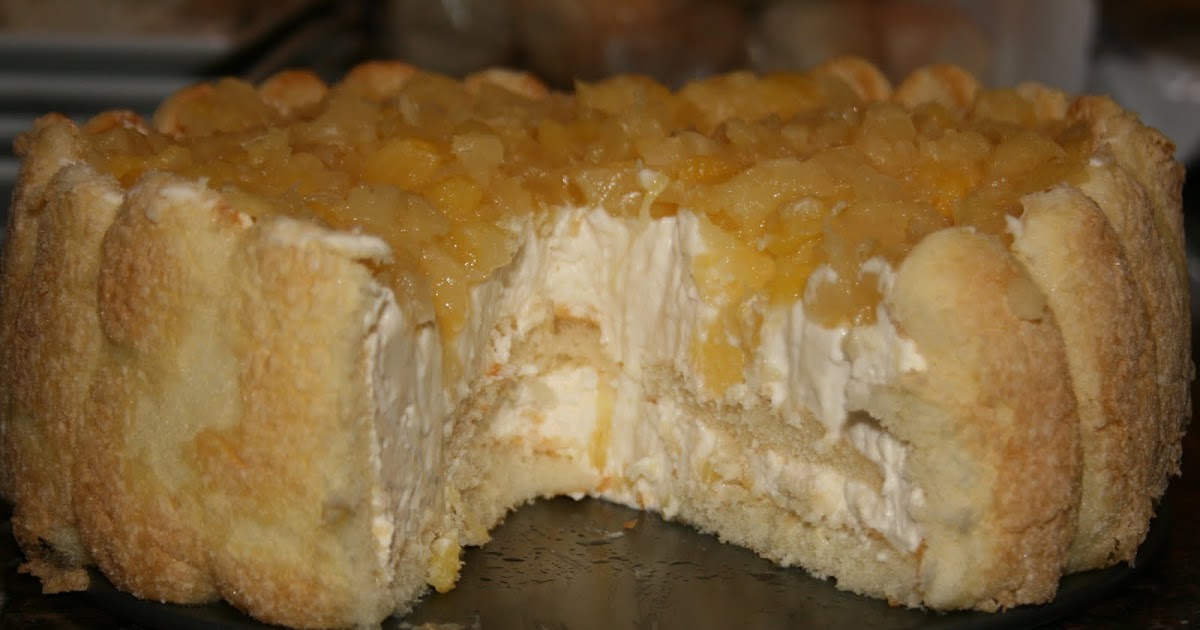 She Cooks and Bakes! No Bake Ladyfingers Pineapple Cheesecake