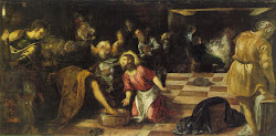 Cristo lavando los pies de sus discípulos
