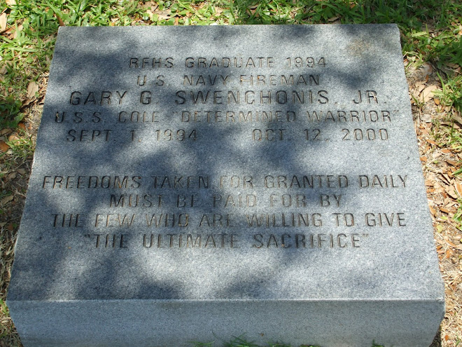 Remembrance Stone at Rockport/Fulton High School