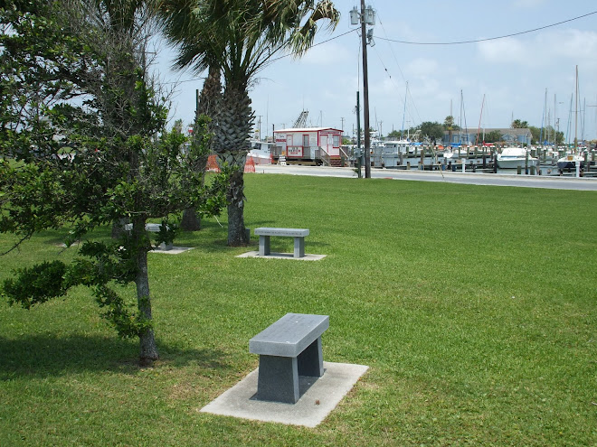 Bench Dedicated to Our Son in the Veterans Park Rockport, Tx