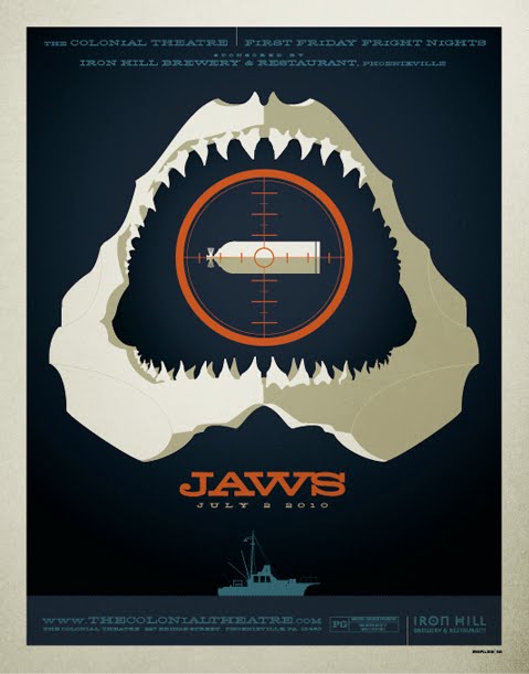 flyer goodness simply amazing jaws movie poster re design by