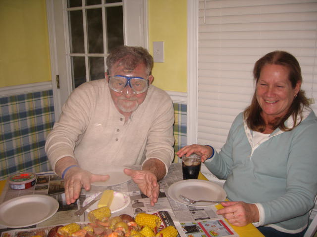 My Uncle Steve acting silly with my Aunt Jo from Indiana