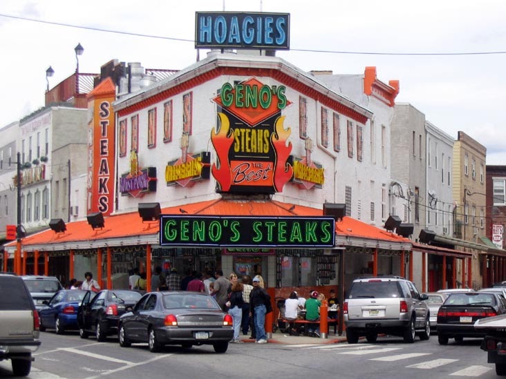 Philly Cheese Steak Geno's Steaks Philadelphia