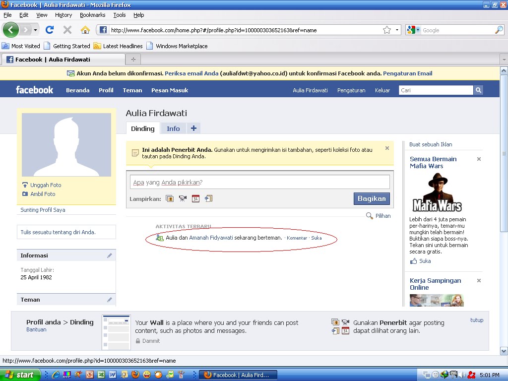 MENCARI TEMAN DI FACEBOOK
