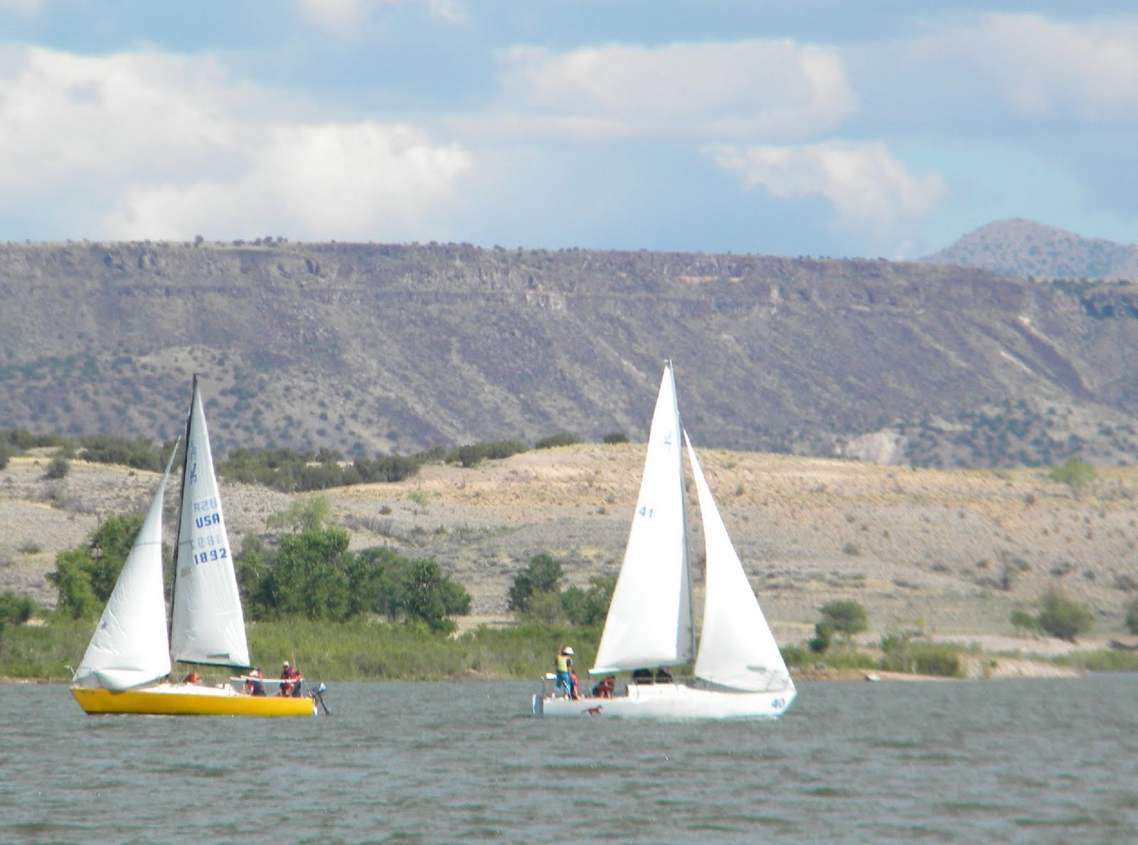 Desert Sea New Mexico and Southwestern Sailing Youth Sailing at Cochiti Lake, New Mexico