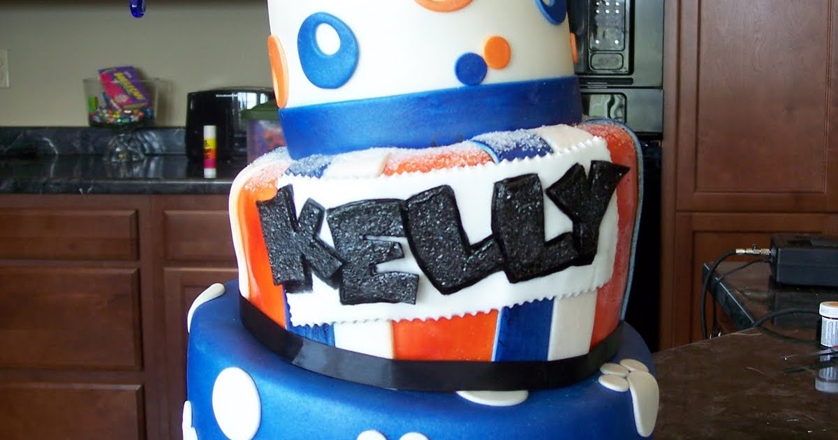 MyMoniCakes 4 Tier Memphis Tiger / 50th Birthday Cake