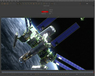 Complex roto on a satellite