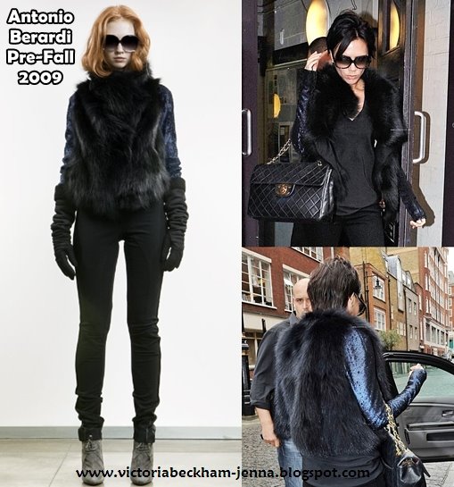 Victoria Beckham Fur Jacket. Victoria Beckham Style: Found