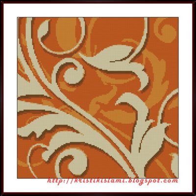 Stitched design of #4: Orange Morning