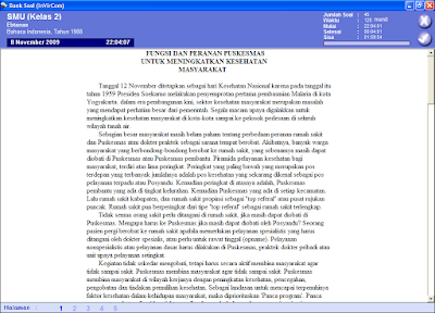 soal ujian bahasa indonesia