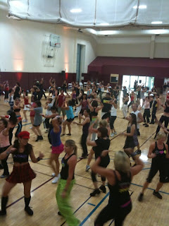 225 crazed Zumba dancers