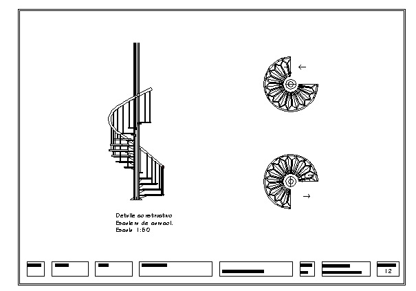 JuNe: Detalle constructivo de la escalera de caracol
