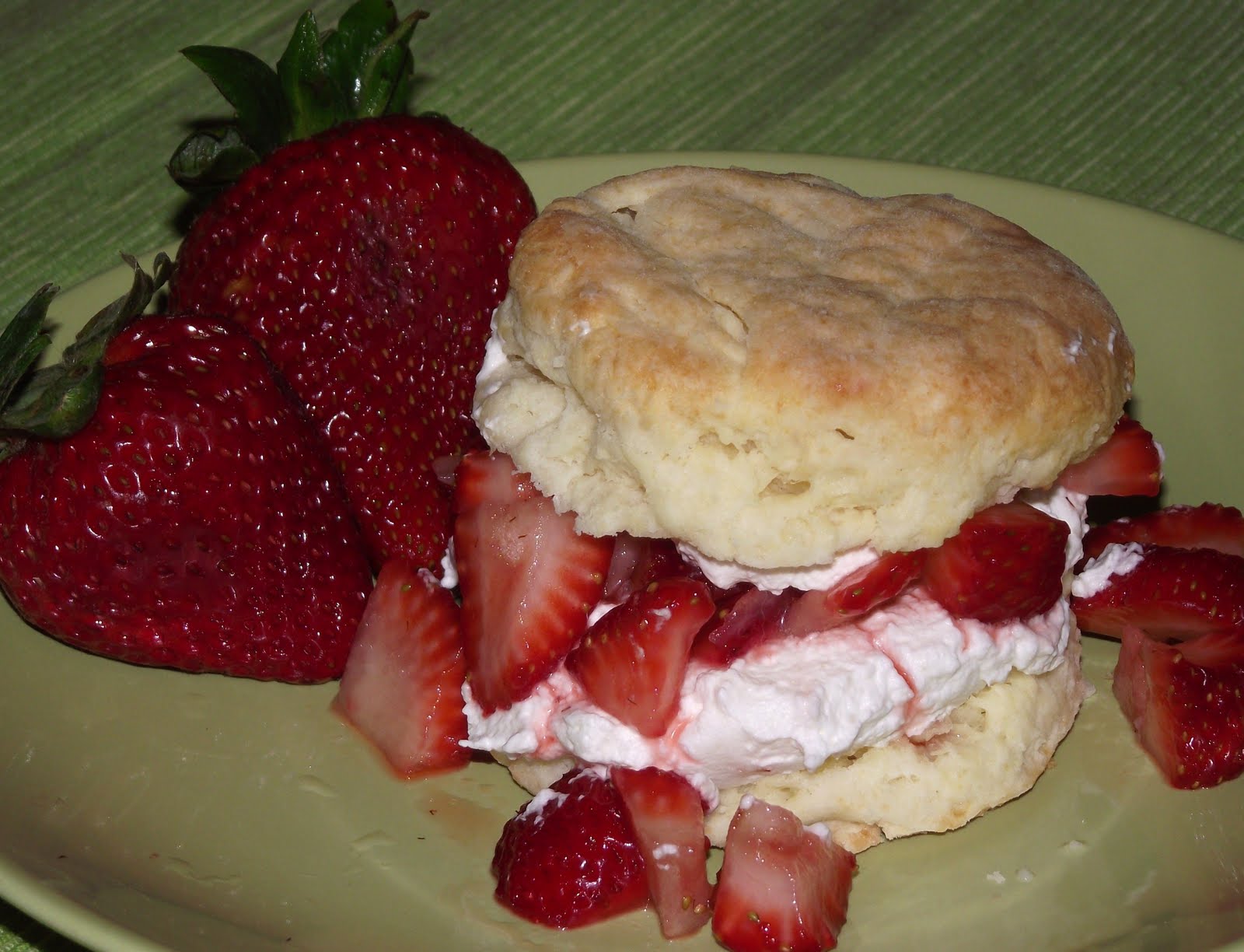 Sweet Cream Biscuits and Strawberry and Peach Shortcake Heartland Gourmet