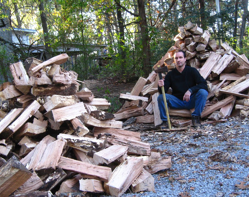 Bill's TN Paradise Cutting big red oak firewood
