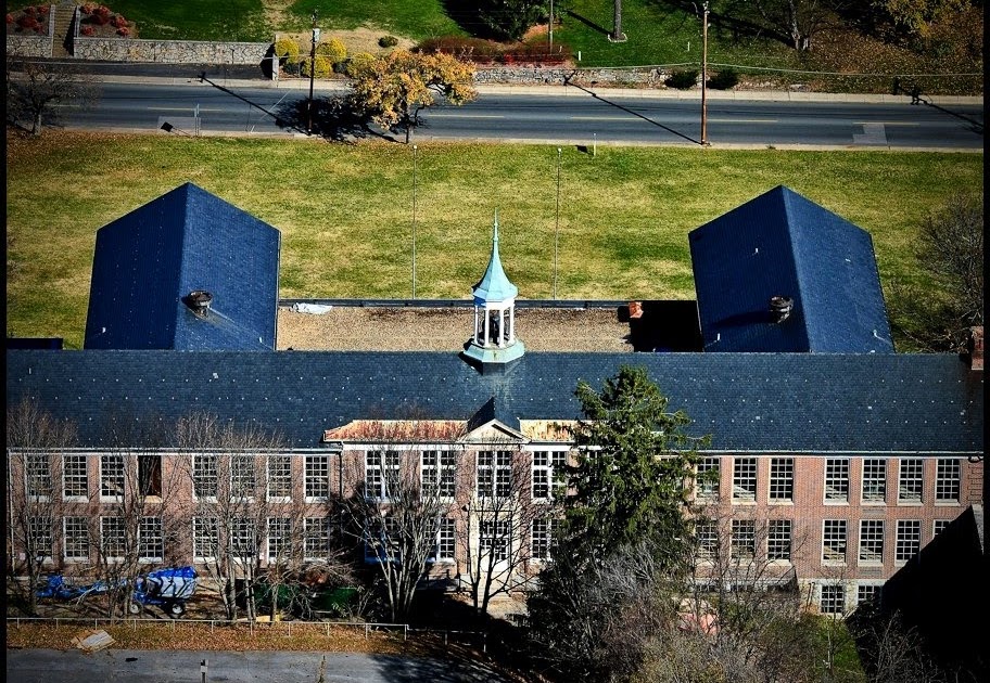 Virginia Aerial Photography Gypsy Hill Place (Old) Robert E. Lee High school Staunton, VA