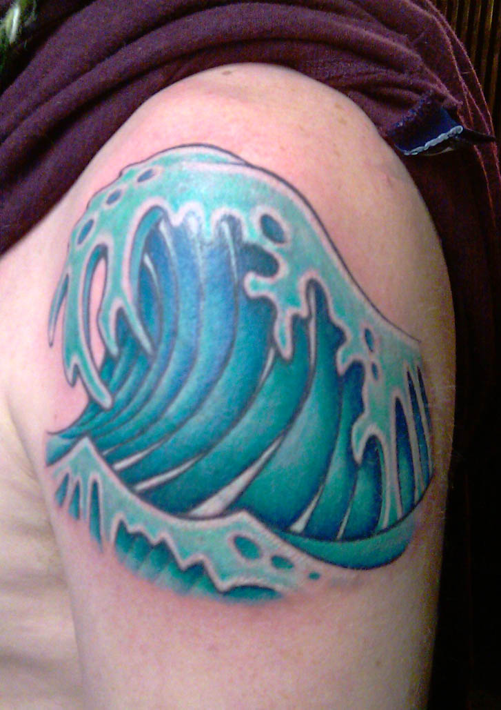Tattoo; Color, Cover Up, Wave. Posted by Collin Kasyan Tattoo; Color, Cover Up, Wave. Posted by Collin Kasyan