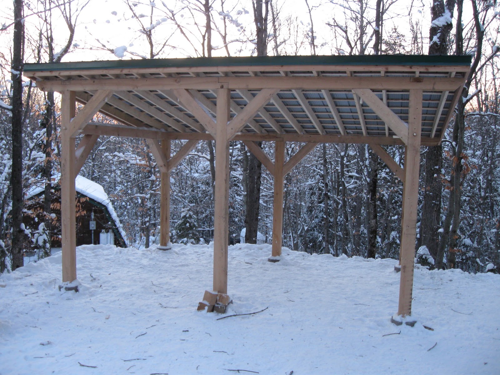 Rave Projects: Post and Beam carport/shed/boat storage Dec 2010