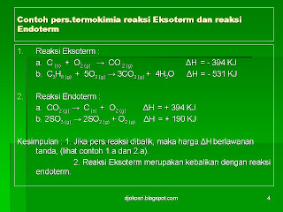 KIMIA SMOEPHY SOLO: REAKSI EKSOTERM DAN ENDOTERM
