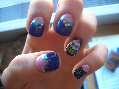 cupcake nail art-6 cupcake nail art-6