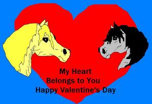 Valentine Day Horse Cards, Valentine Card on Horse Theme ...