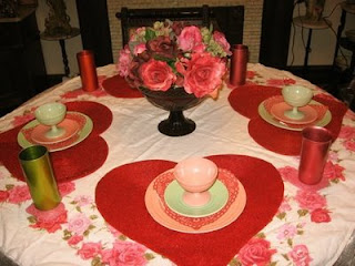 ideas of decorating table for valentine