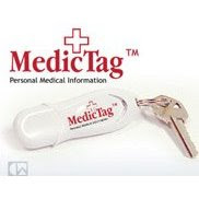 MedicTag Medical ID Alert Device w/Lanyard