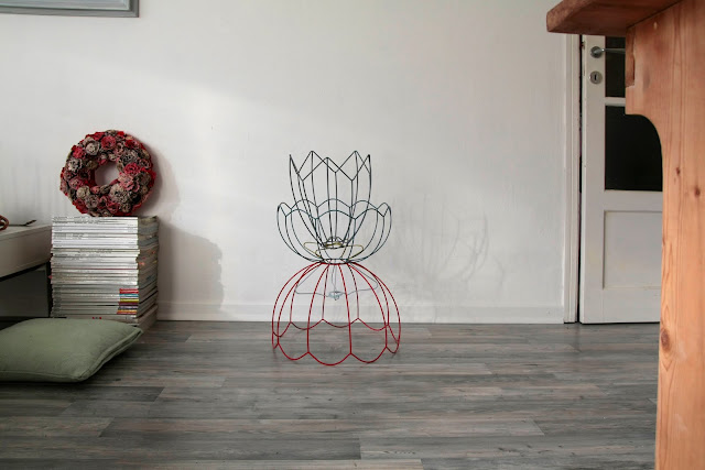 Painted Lampshade Structures from Kriss Color Stripes