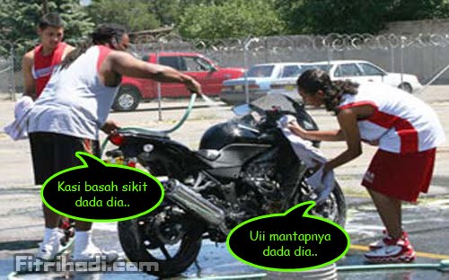 gosok dada motosikal raba