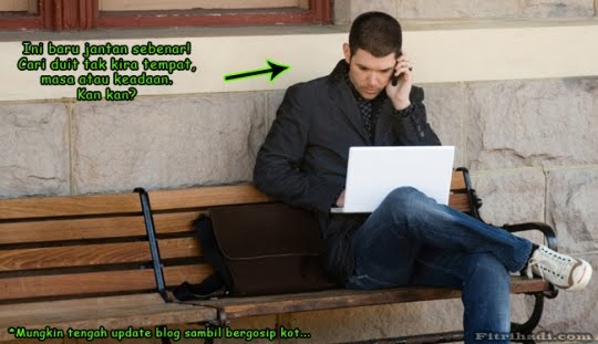 cari jana pendapatan sampingan wang poket update blog