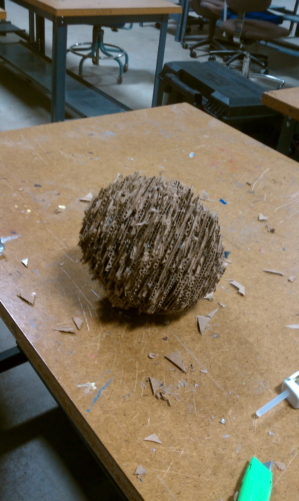 Art Blog Cardboard Spheres