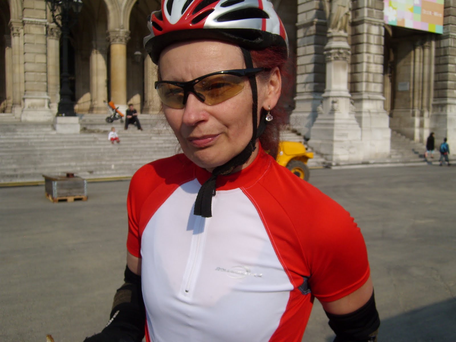 während sie in einem verkehrsstau stehen