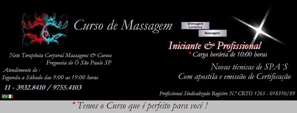 Curso Massagem Iniciantes e Profisssionais Principal