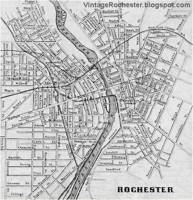 Rochester NY 19th Century 1858 Map