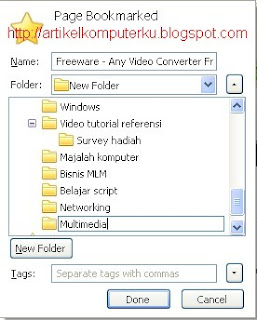 Ubah Multimedia Bookmark