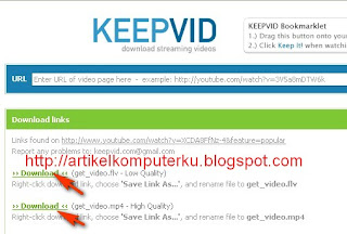 download video youtube keepvid