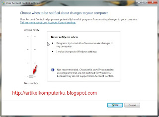 Windows Vista User Account Control Allow Program