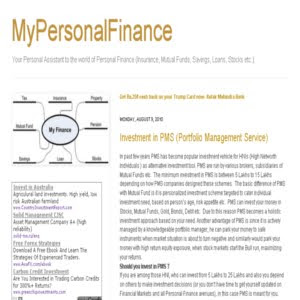 My Personal Finance My Personal Finance