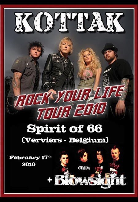 Kottak + Blowsight (17/02/10) at the "Spirit of 66" in Verviers, Belgium.