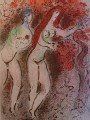 Marc Chagall, Adam and Eve, Temptation Marc Chagall, Adam and Eve, Temptation