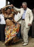 Prince Charles dancing in Pará Prince Charles dancing in Pará
