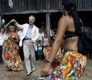 Prince Charles dancing in Pará