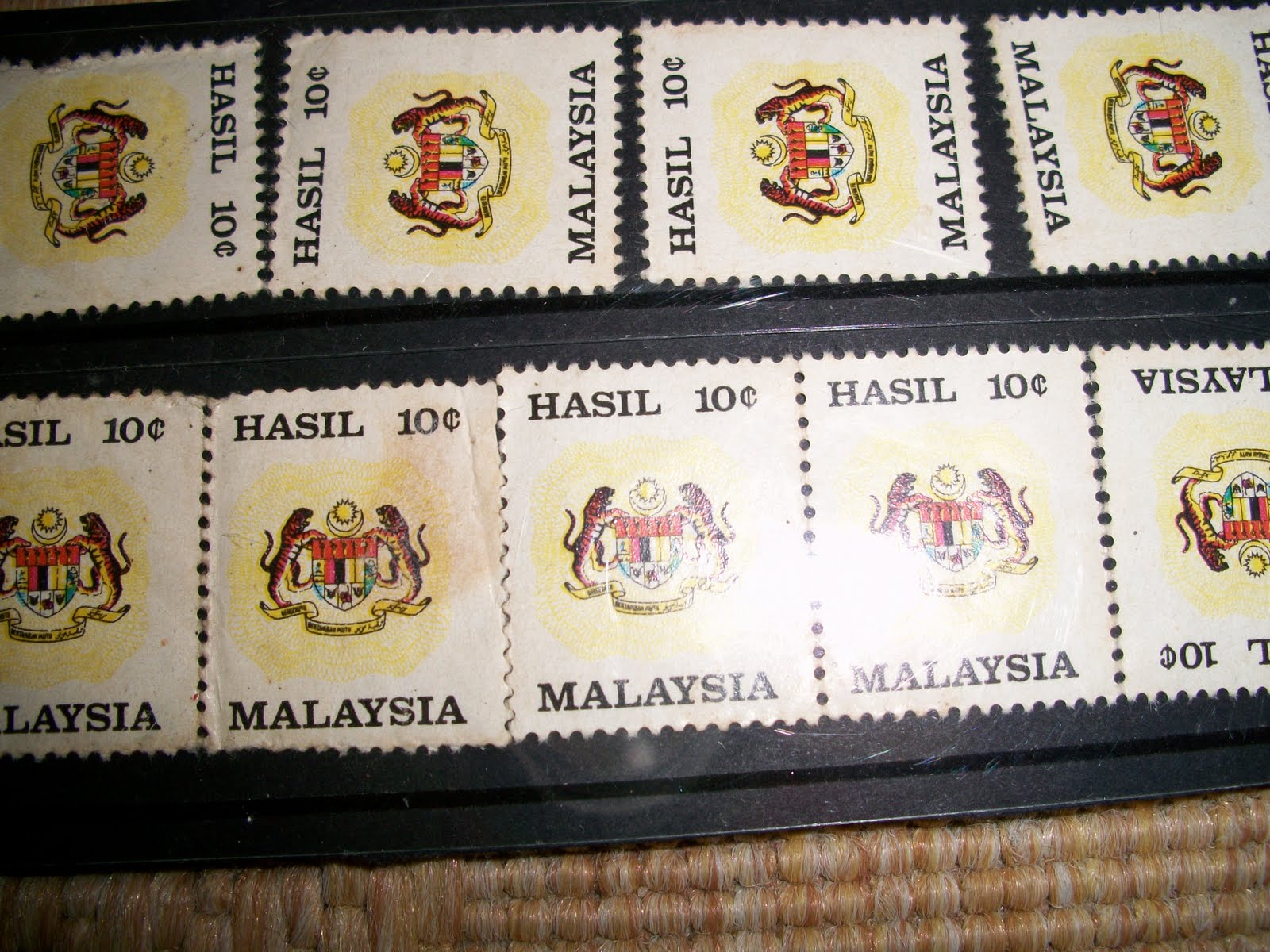 collectible items Old Malaysia revenue stamp (Unused)