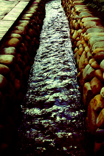 Streams of Flowing Water