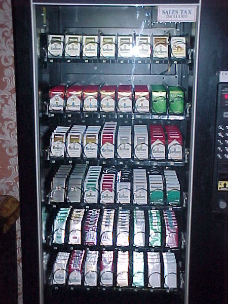 Image result for cigarette dispenser machine