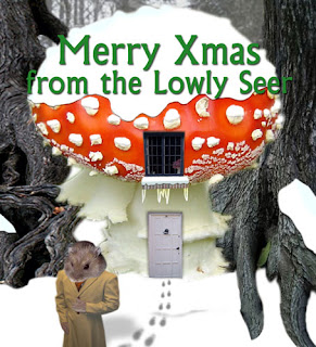 xmas card, georgian hamster