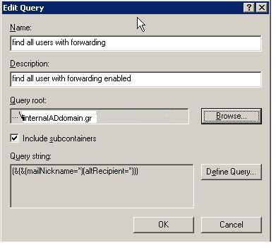 List Users With Forwarding Enabled Exchange 2003
